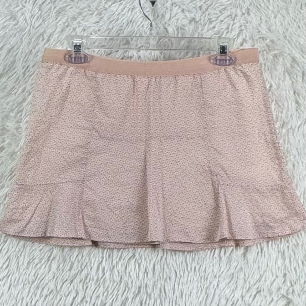 American Eagle Y2K Pink Floral Ruffle Mini Skirt Size 6